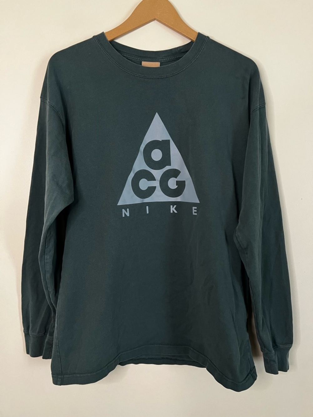 Nike Lab ACG Logo Deep Jungle Green BQ3457-328 Long Sleeve Shirt M